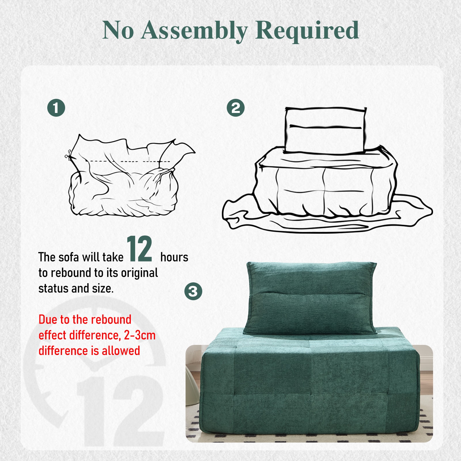 Modular Sectional Sofa With Deep Seat And Adjustable Backrest_voghion.com